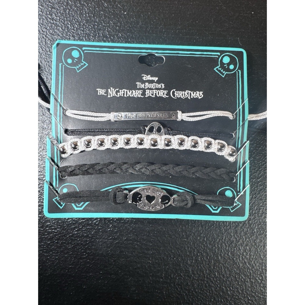 Disney Nightmare Before Christmas Bracelet Set 4 Bracelets Bioworld Ages 14+ NWT